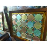 Two Stained glass windows (1 slight A/F)