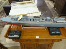 A remote control scale model of a German Fast Boat