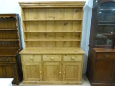 Large pine 3 door dresser