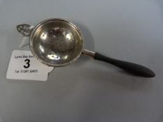 Hallmarked silver Mappin & Webb strainer