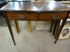 A Bow fronted hall table
