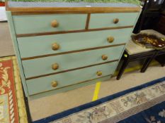 Large painted chest of drawers