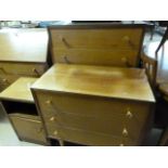 Kandya chest of 5 drawers, bedside cabinet and che