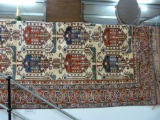 A large red ground rug