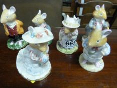 Six figures from the 'Bramley Hedge' collection