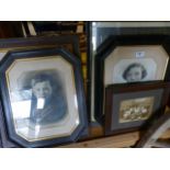 Various vintage portraits, photographs etc