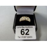 14ct diamond cluster ring