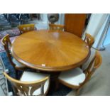 Large Handmade Modern Table on Carved Pedestal wit