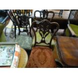 A Pair of ornate Bedroom Chairs and a nursing chai