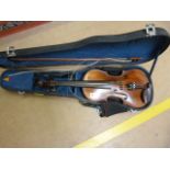 Violin in case