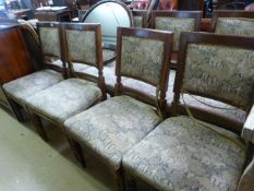 Set of 8 Edwardian dining chairs