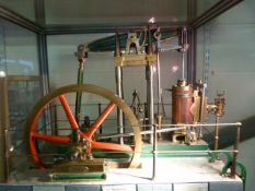 A steam engine on plinth