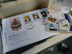 A quantity of various loose stamps, first day covers etc.