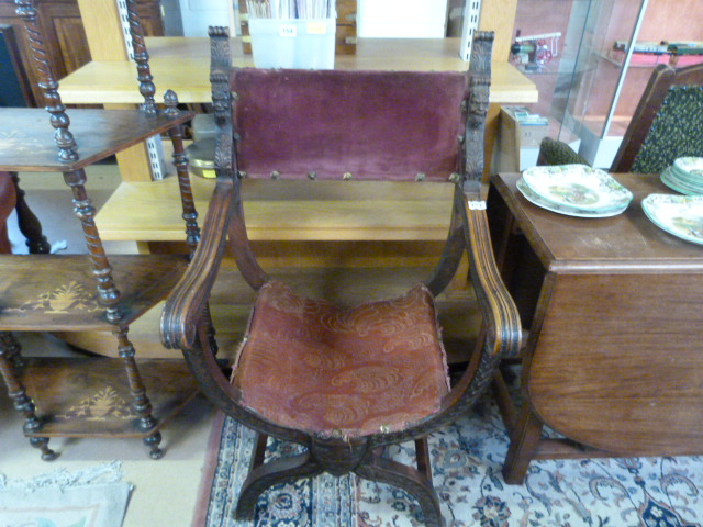 Medieval Throne Chair - Image 2 of 2