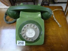 Green two tone telephone