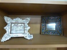 A Mirror and Mother of pearl religious scene