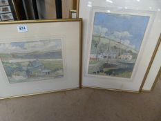 Three watercolours of Cornish scenes