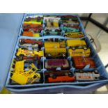 A Matchbox collections case with cars inside