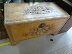 Camphor wood chest