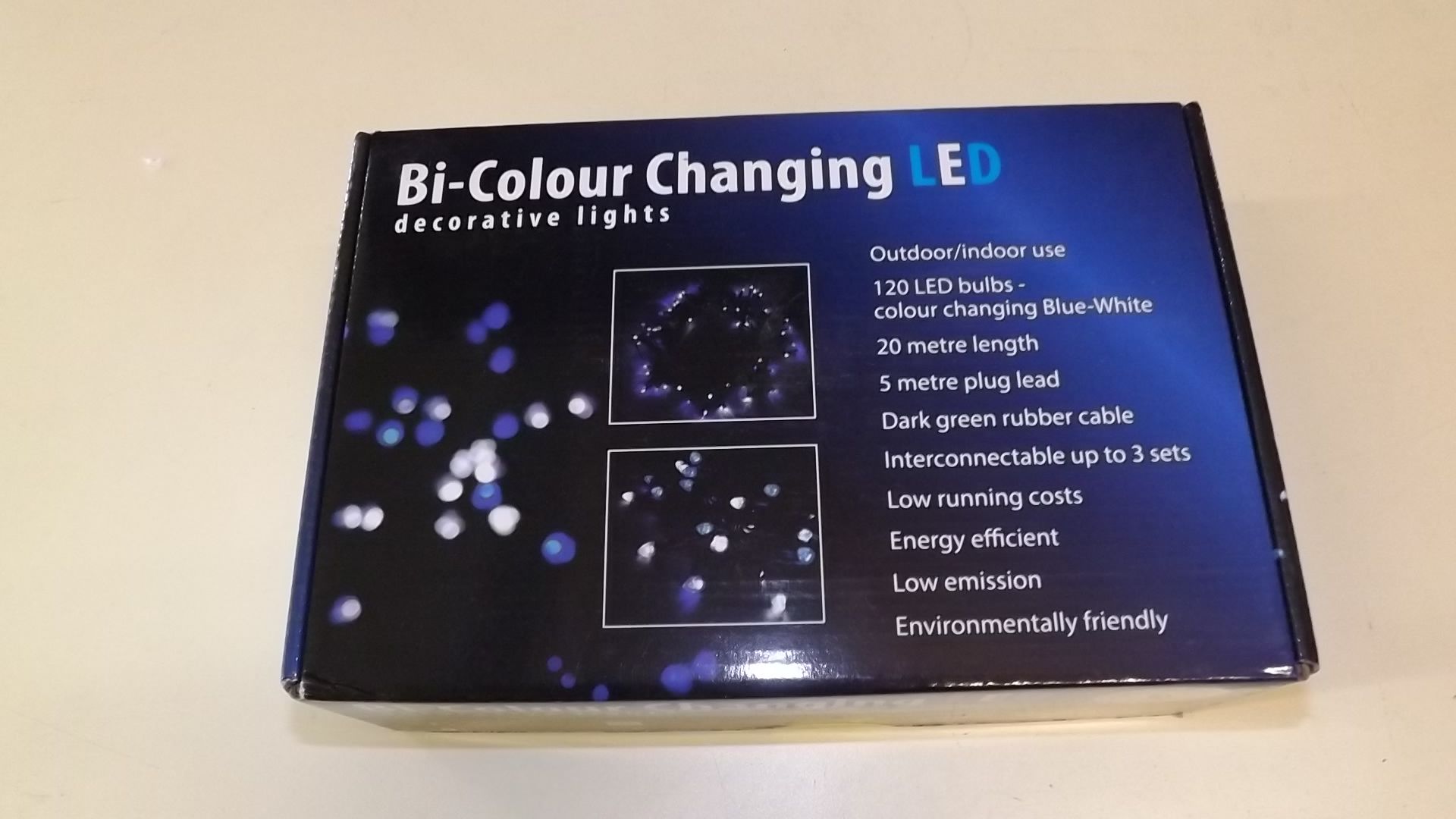 1 BOX OF BI-COLOUR CHANGING LED DECORATIVE LIGHTS RRP £42.99