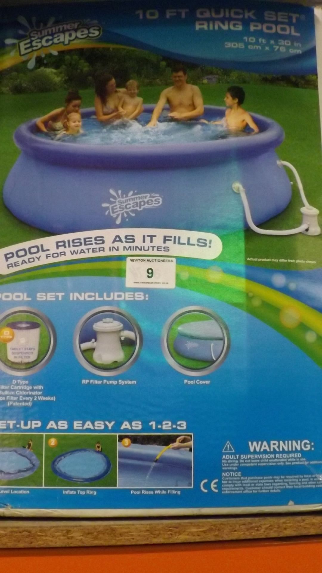 1 BOXED 10FT QUICK SET RING POOL RRP £199.99