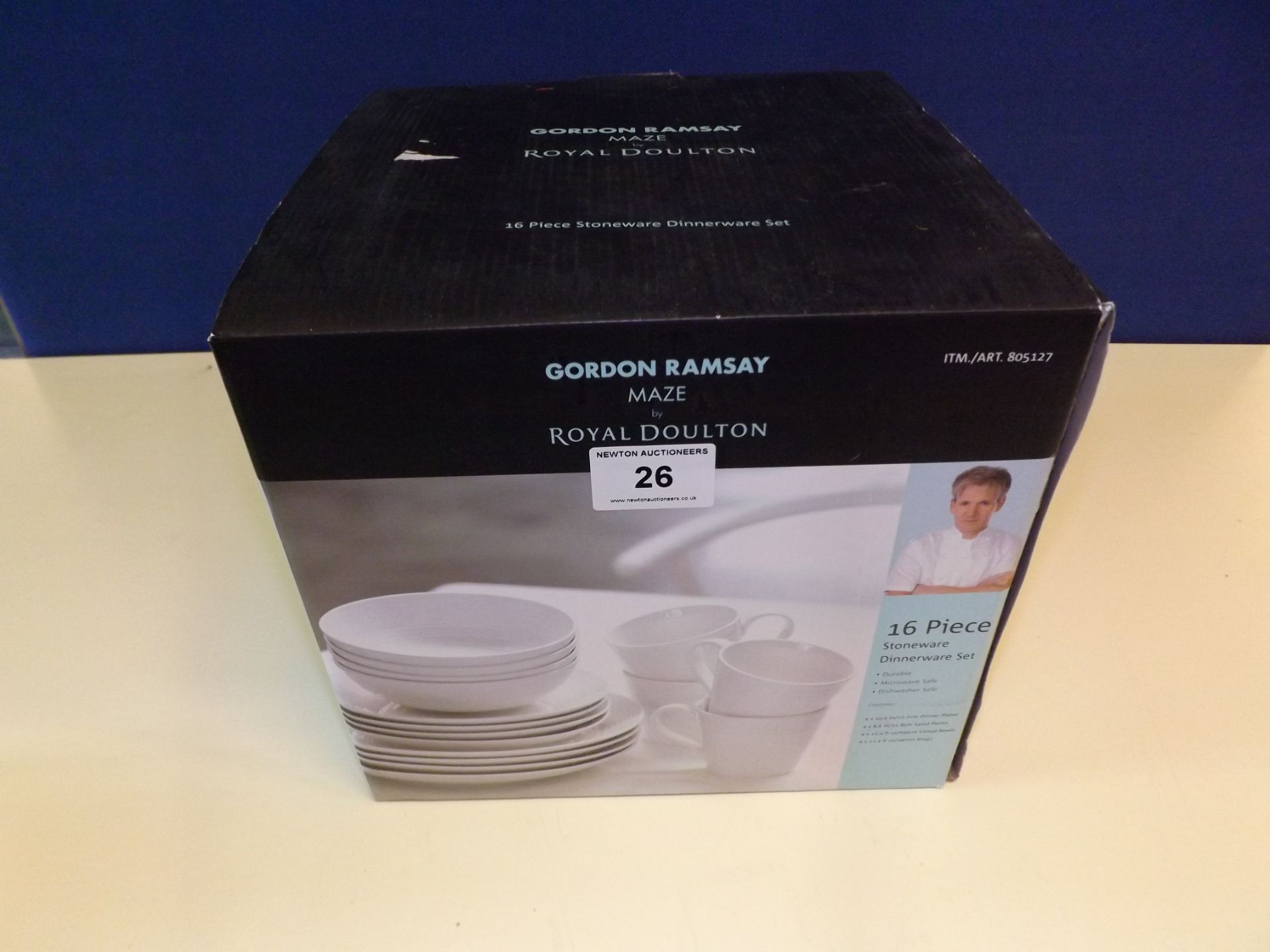 1 BOXED ROYAL DOULTON GORDON RAMSAY MAZE 16 PIECE DINNERWARE SET RRP £129.99