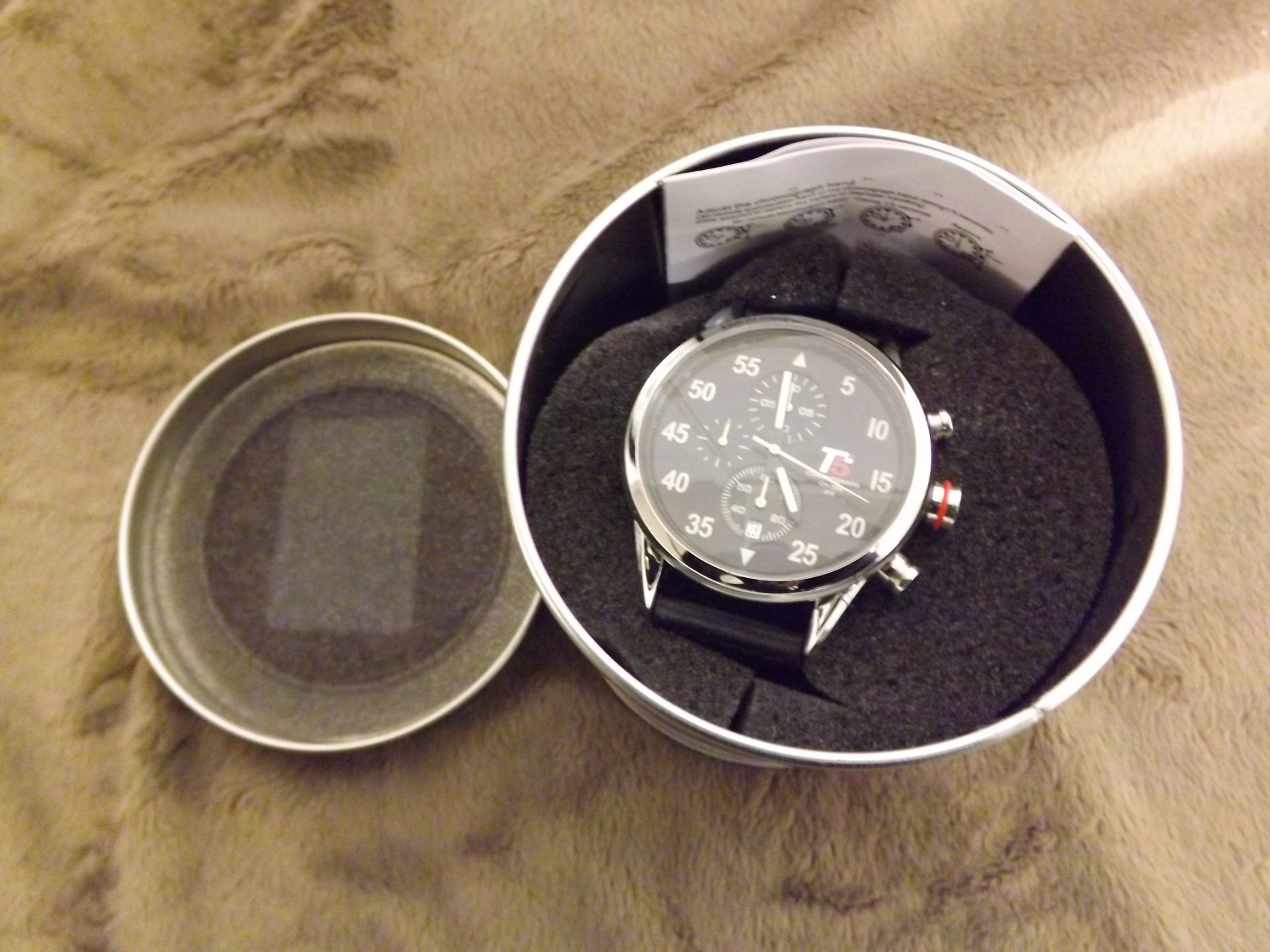 1 BRAND NEW BOXED T5 PILOT P1 GENTS CHRONOGRAPH WATCH RRP £449