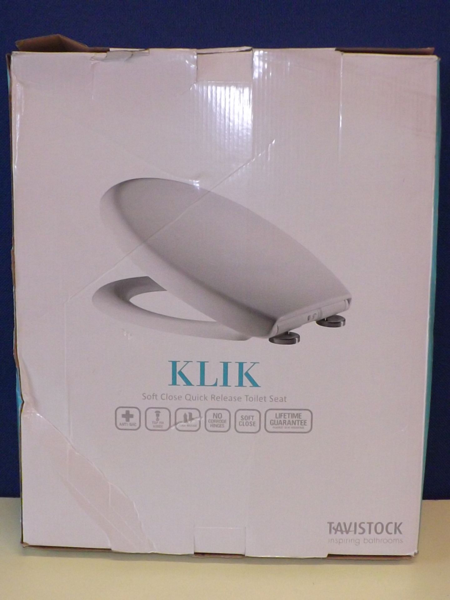 1 BOXED TAVISTOCK KLIK SOFT CLOSE QUICK RELEASE TOILET SEAT RRP £39.99