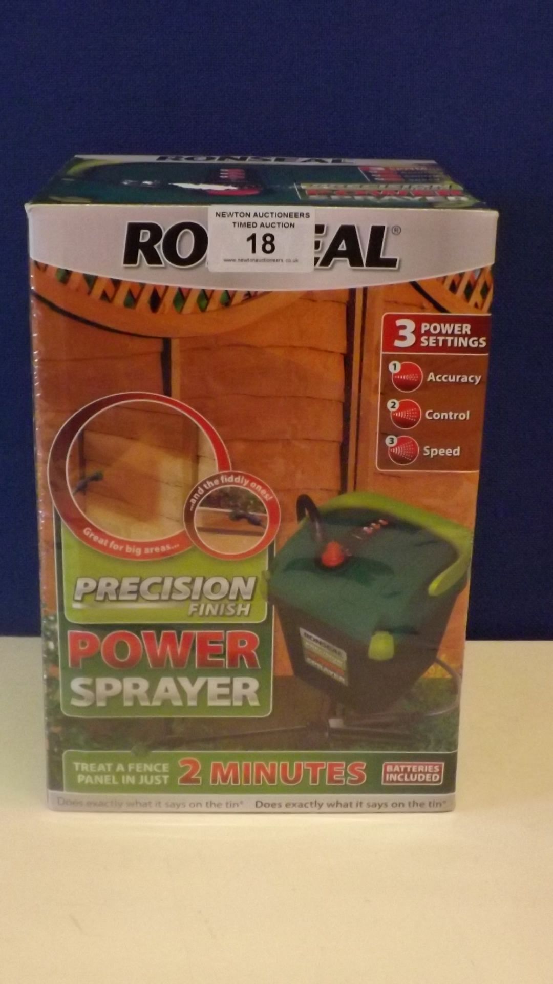 1 BOXED RONSEAL PRECISION FINISH POWER SPRAYER RRP £59.99