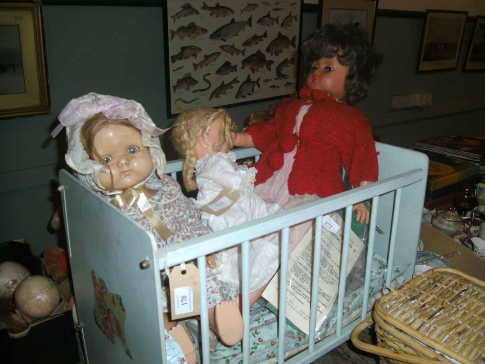 Triang dolls cot