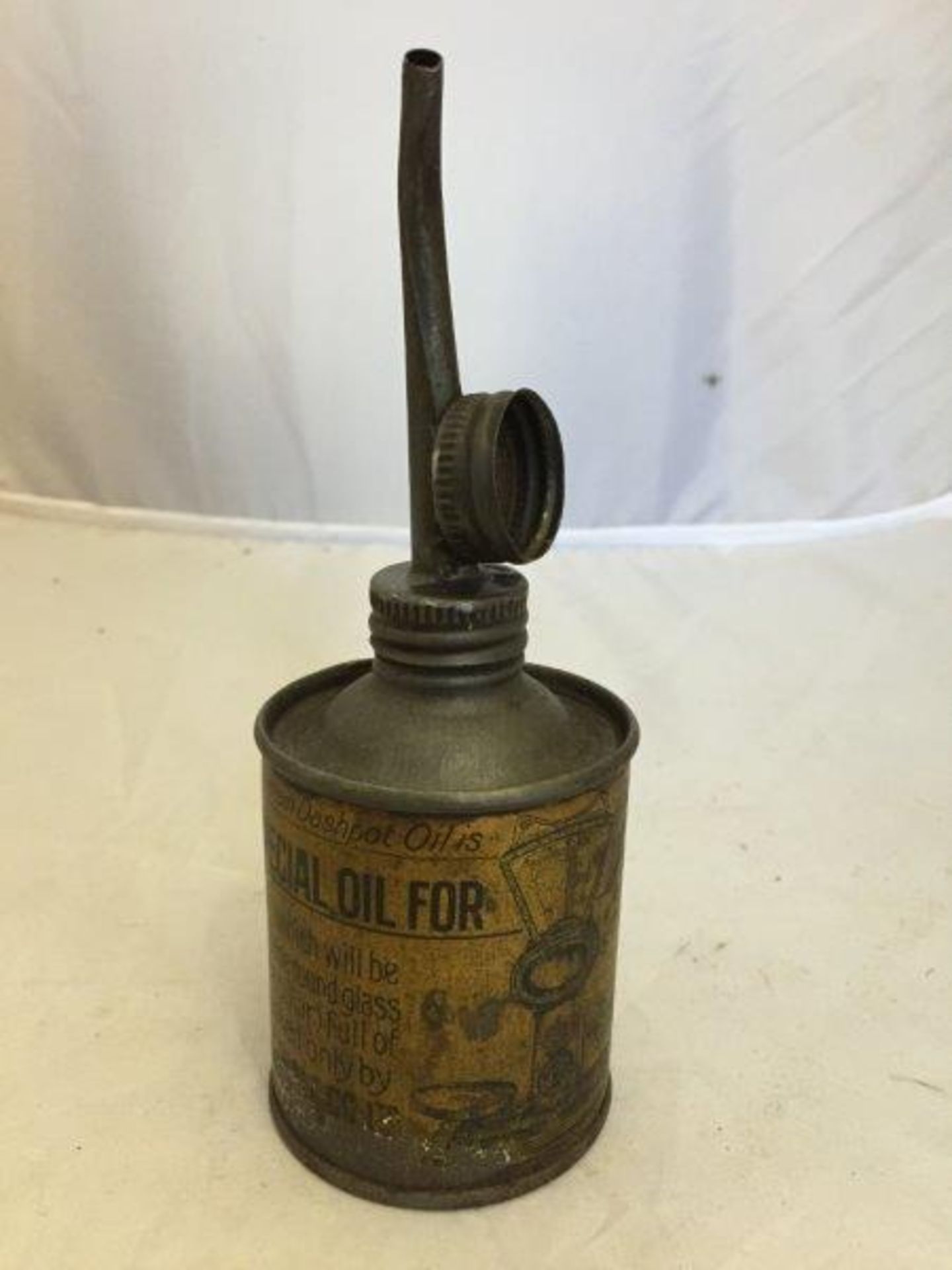 An A.S. Co. Scales dashpot oil can with two-way spout. - Image 2 of 2