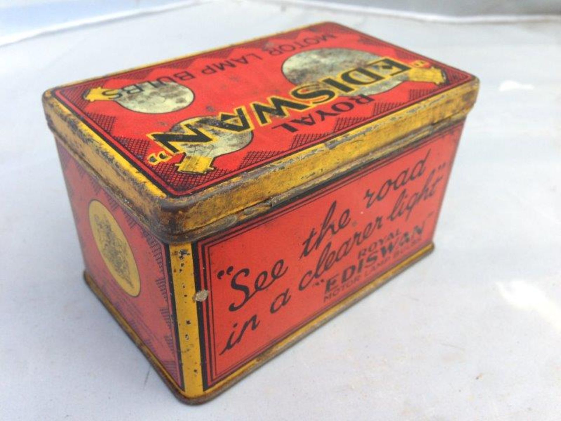 An Ediswan Motor Lamp Bulbs rectangular tin. - Image 2 of 2