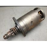 A Lucas model M35a type B six volt starter motor, appears completely rebuilt.