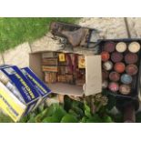 A quantity of some new old stock bicycle parts in original Raleigh boxes, several tins of Starline