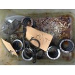 A quantity of rear shock absorber coil springs etc.