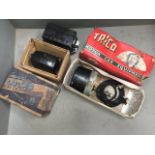 A new old stock Trico electric windscreen wiper, a Lucas current voltage regulator RB340 and a boxed