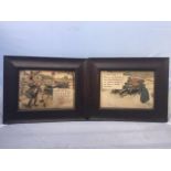 Charles Crombie - a pair of Edwardian oak framed and glazed comical motoring prints - section 6