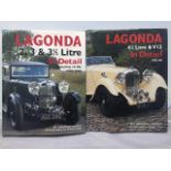 Lagonda in Detail by Arnold Davey, two volumes, the first detailing the 2, 3 and 3.5 litre; the