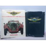 Lagonda - An Illustrated History 1900-1950 by Geoffrey Seaton, with dust jacket and A History of the