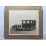 An original sepia coachbuilder's promotional photograph of a Rolls-Royce Silver Ghost, coachbuilt by