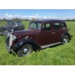 1938 Austin 12/4 Ascot Saloon Reg. no. FHT 622 Chassis no. 62380 Engine no. 1H62719 This is the