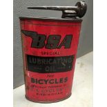A BSA hub lubricating oil for bicycles oil can.