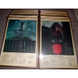 Ten framed and glazed advertisements for Rolls-Royce Motorcars 1978 taken from Daily Telegraph