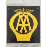 An AA plaque, 12 x 13".