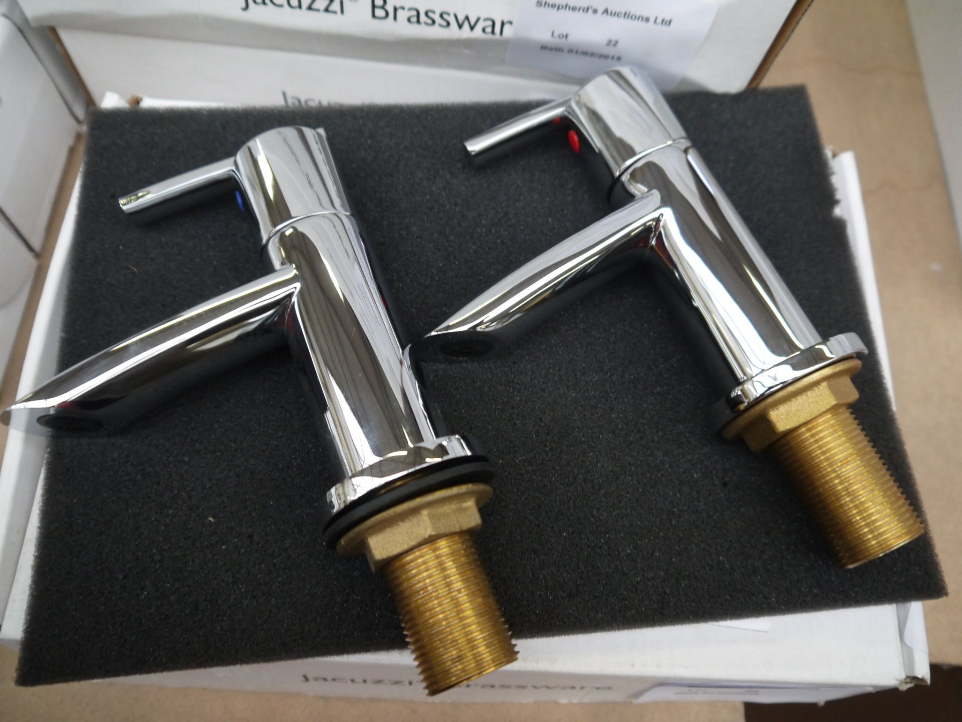 Jacuzzi Ornata bath filler taps, new and boxed