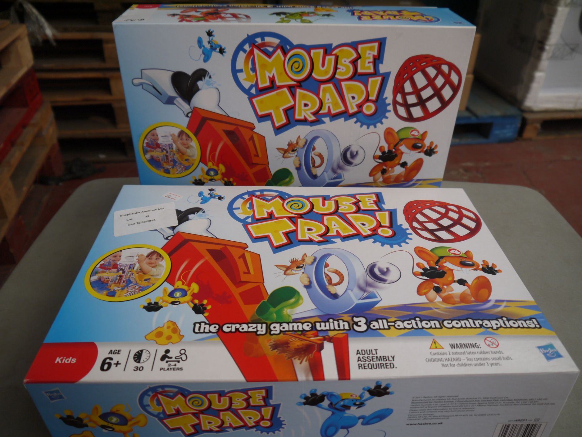 2x Mouse Trap, the classic game! Boxed.