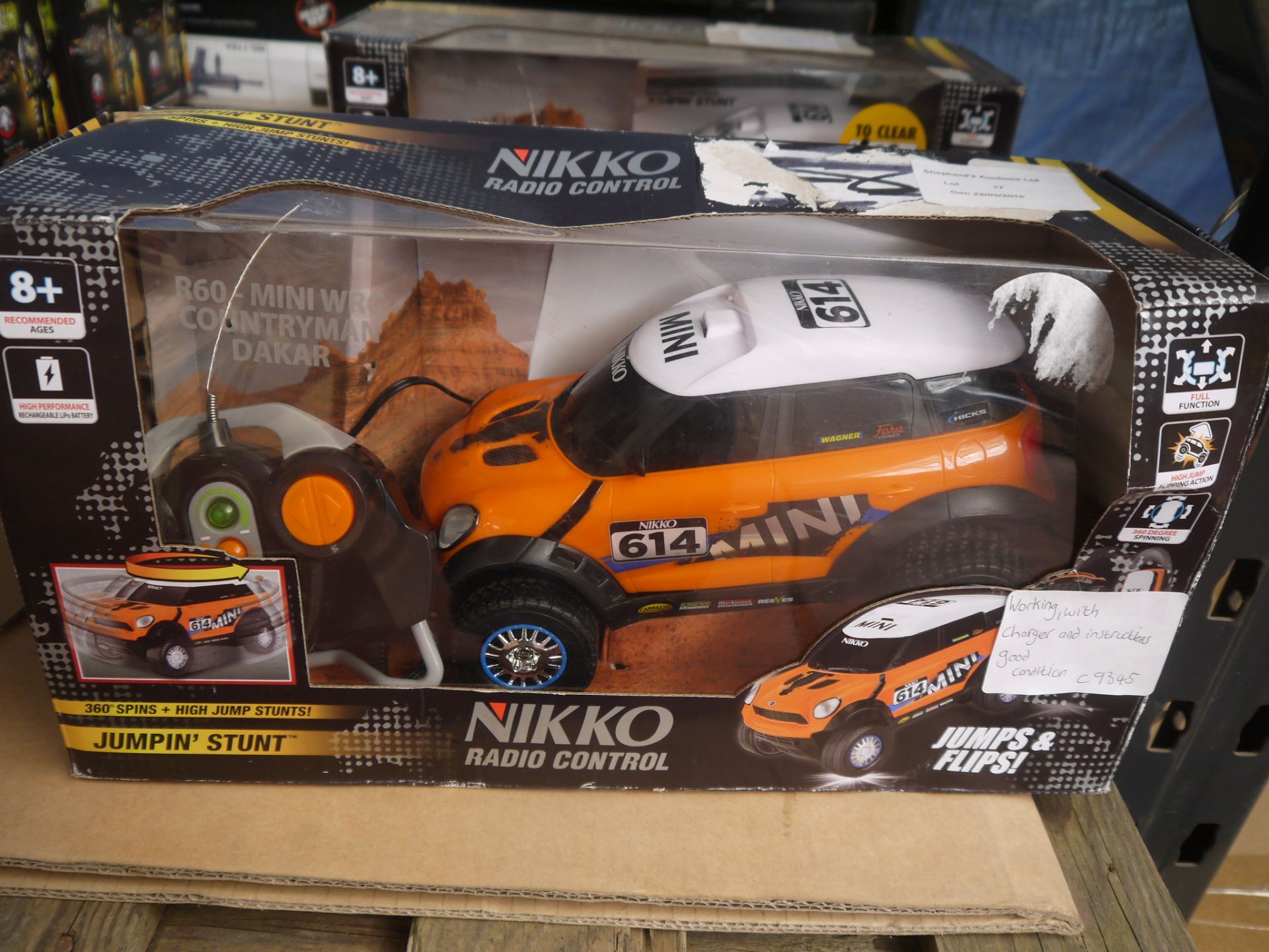 Nikko Radio Control Jumpin' Stunt Car. Looks in good condition, tested working with charger and