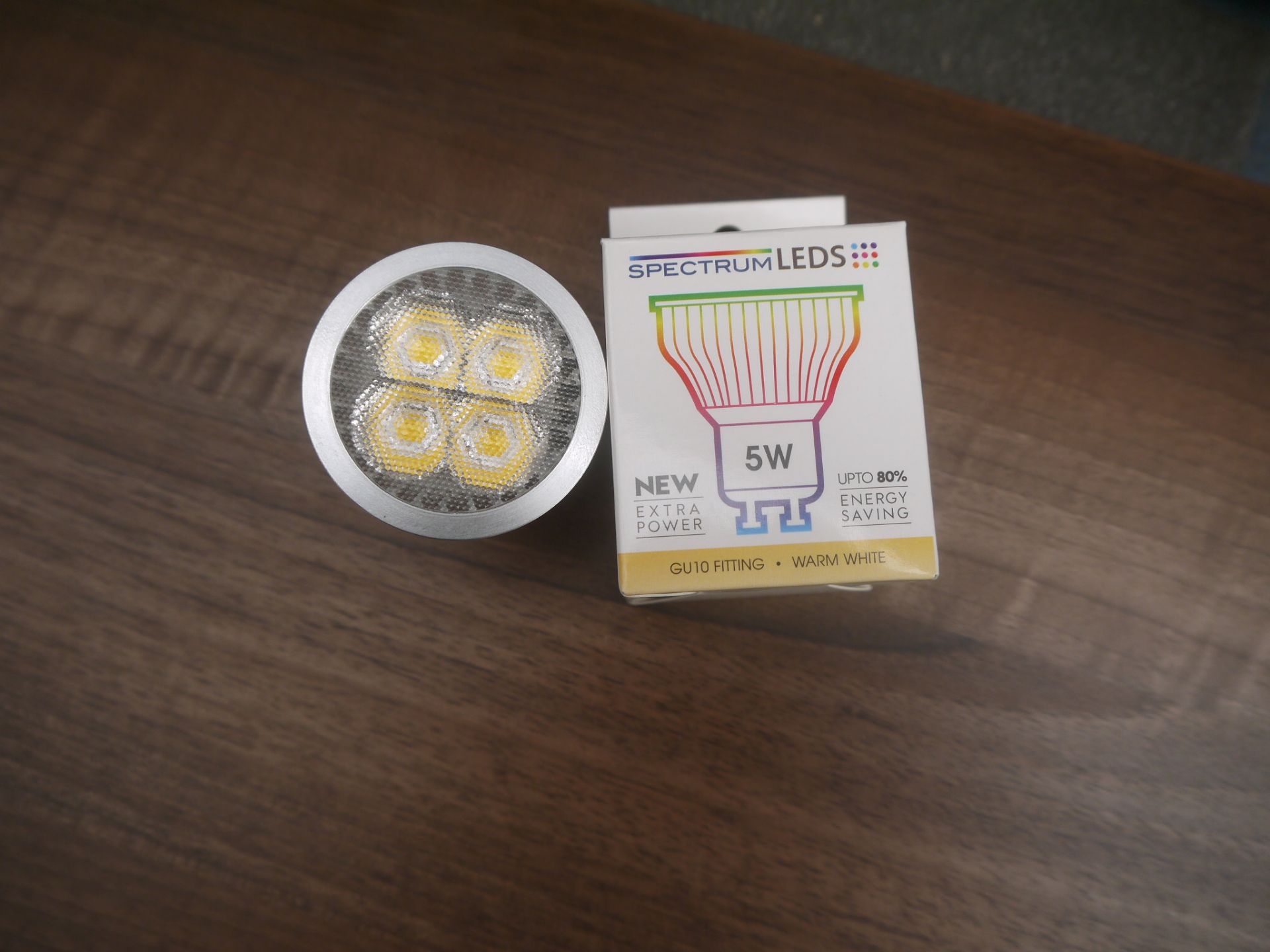 Spectrum LED's Warm white Down light bulbs, saves up to 80% more energy, RRP £12, new and boxed