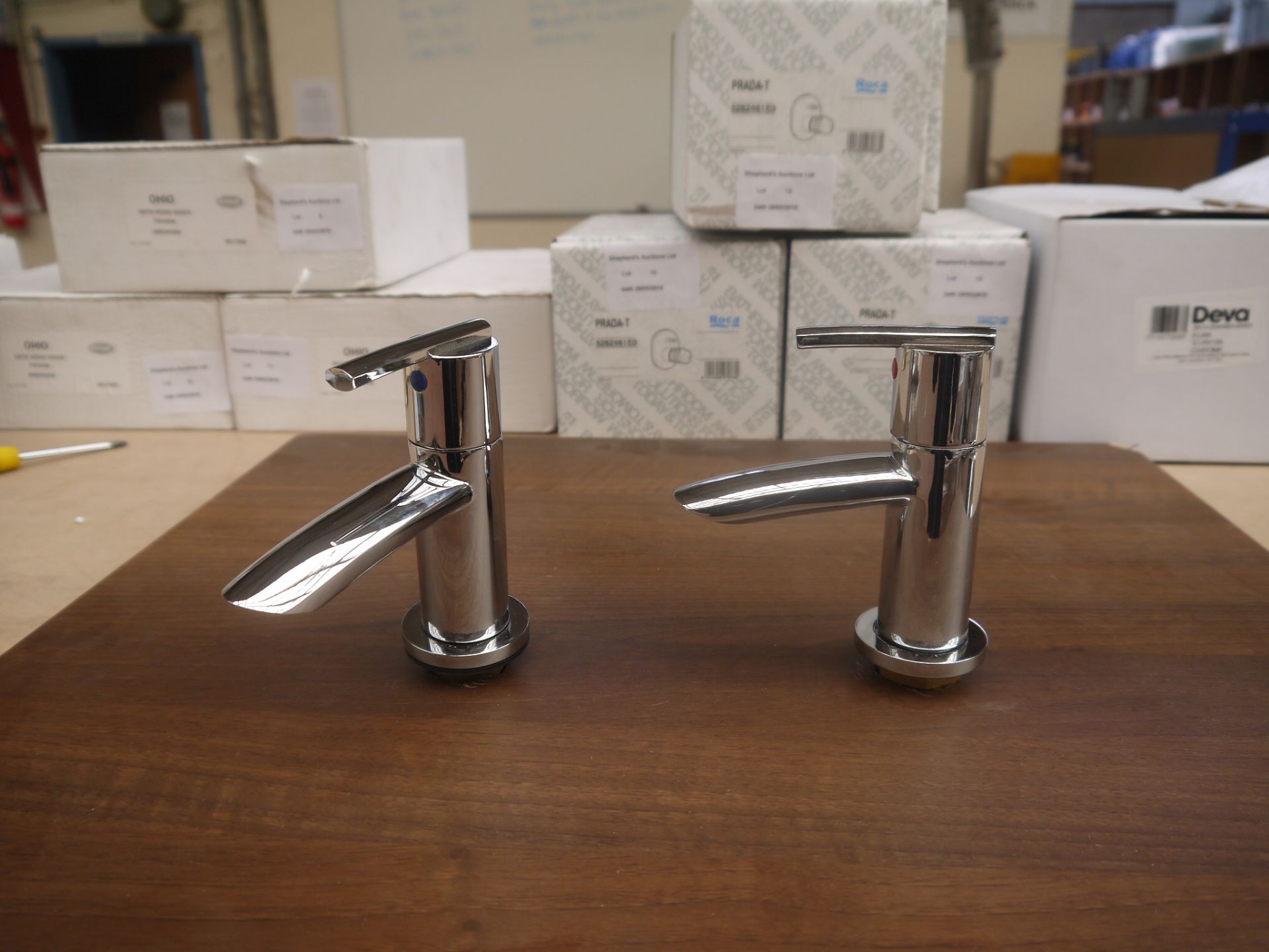 Jacuzzi Ornata bath filler taps, new and boxed