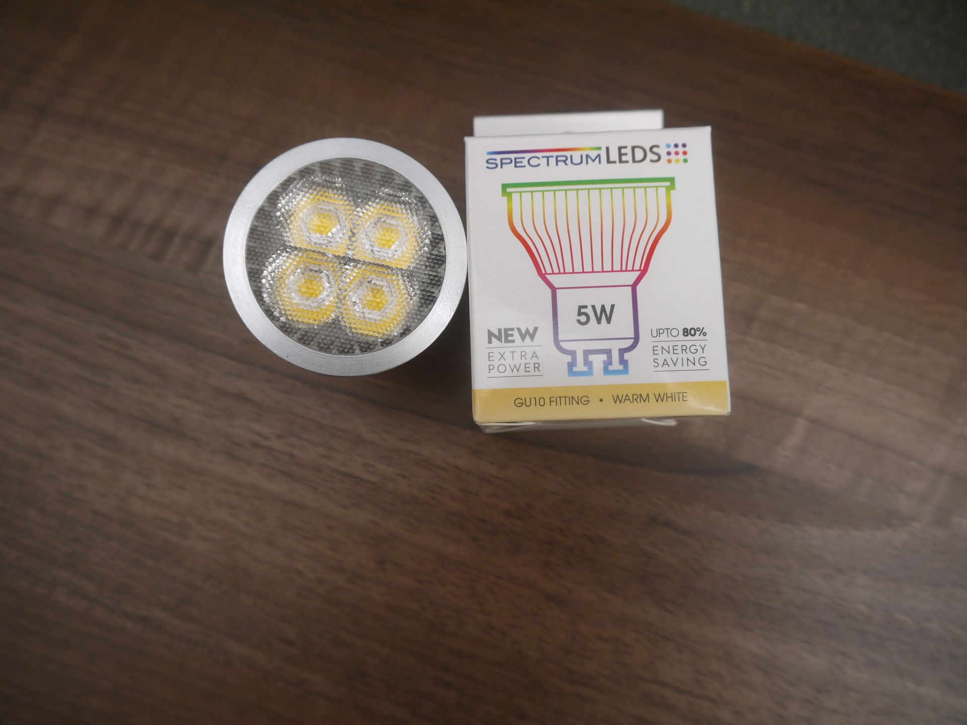 Spectrum LED's Warm white Down light bulbs, saves up to 80% more energy, RRP £12, new and boxed